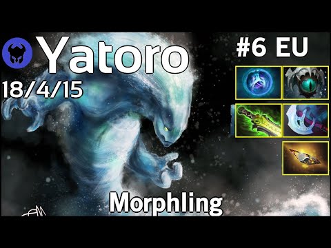 Yatoro #6 EU plays Morphling!!! Dota 2 - 9567 Avg MMR