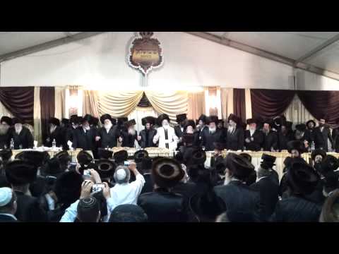 Premishlan Rebbe Wedding Dancing August 24 2015 Part 1