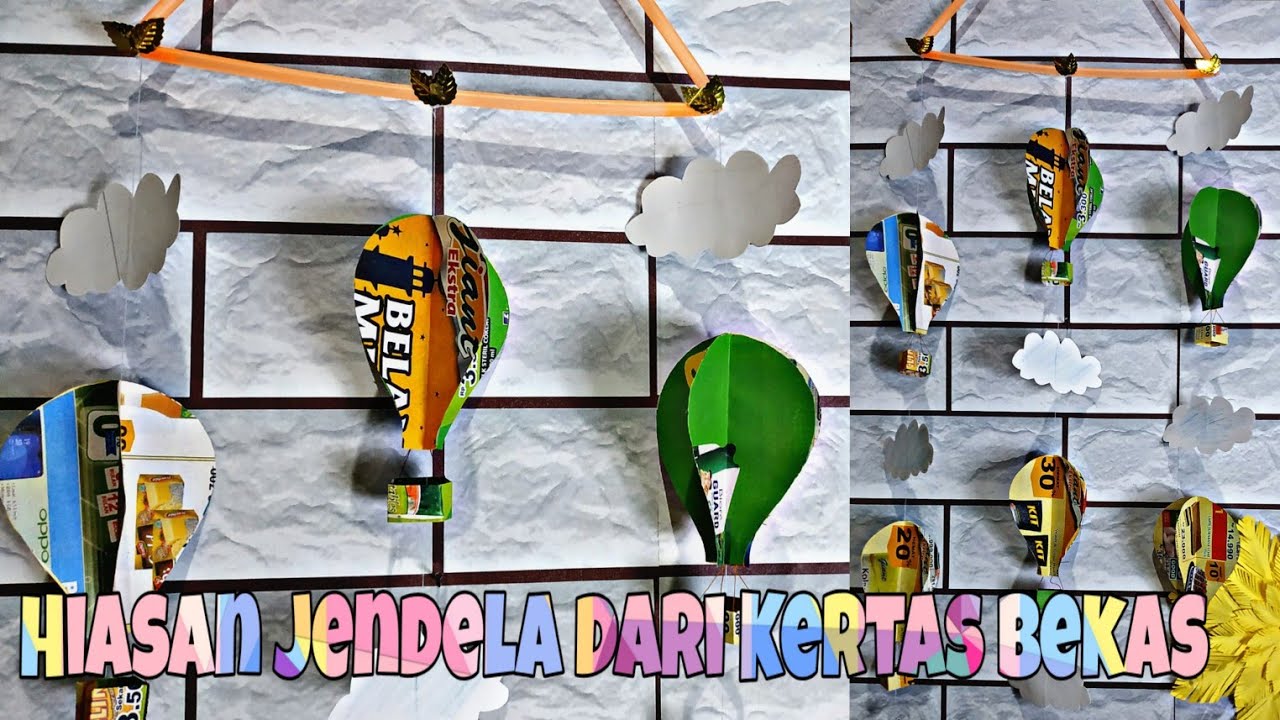 [TUTORIAL] Membuat Hiasan Jendela dari Kertas Bekas