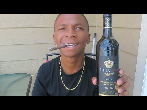 BLACK AND MILD WITH STELLA ROSE BLACK( GOOD TASTE!!)