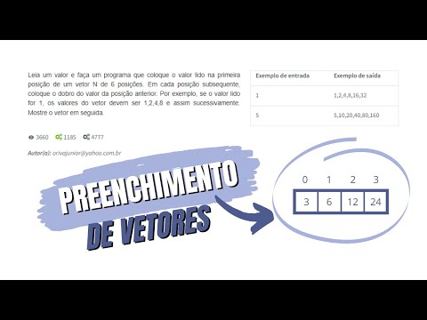 Preenchendo o vetor | JavaScript | Exercícios Resolvidos