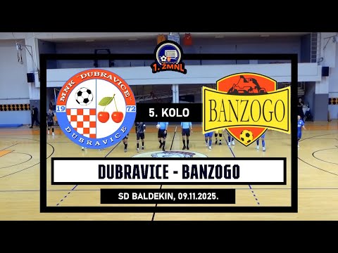 1. ŽMNL: DUBRAVICE - BANZOGO  3:8, 09.11.2025.