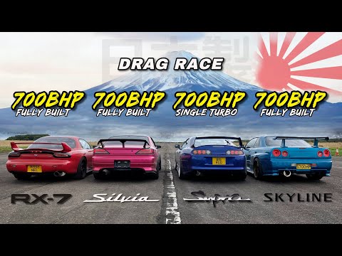 WHEN LEGENDS RACE PT 5.. 700HP SKYLINE v SUPRA v RX7 v SILVIA