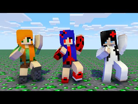 MONSTER SCHOOL | K/DA - POP STARS LADYBUG, SADAKO, ALEX | MINECRAFT ANIMATION