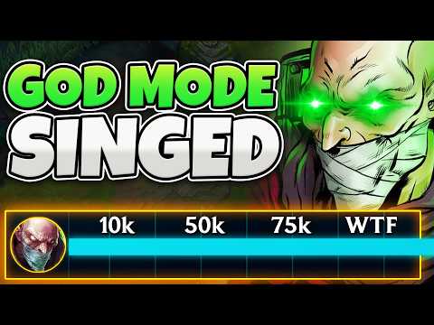 When the Rank 1 Singed goes GOD MODE to carry the game (HIGHEST DAMAGE)