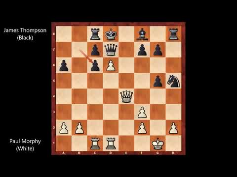 Paul Morphy vs James Thompson - New York (1859) #208