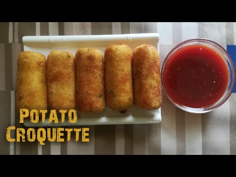 Classic Potato Croquettes | potato roll | potato snack recipe - By CRAZY BITES