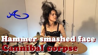 Cannibal Corpse - Hammer Smashed Face Drum cover by Ami Kim(4)