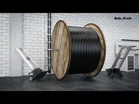 Roll..Profi JUMBOLIFT – Trommelheber | Hydraulic cable drum lifting jack
