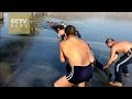 Drowning ice skaters saved by joint rescue operation from winter swimmers