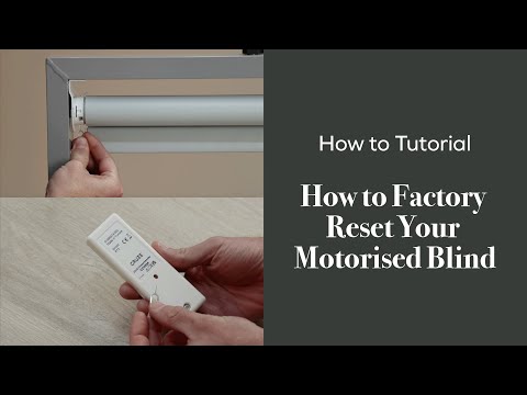 Part of a video titled How to Factory Reset Your Motorised Blind | BlindsbyPost - YouTube