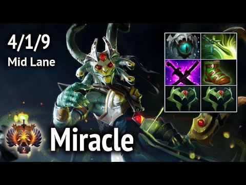 Miracle Medusa Mid Lane. Full game. Dota 2
