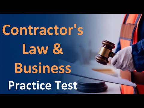 Contractor's Law & Business Practice Test  2025 | Contractor's Law & Business exam questions