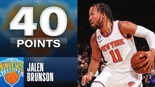 Jalen Brunson - New York Knicks - Brooklyn Nets