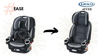 Convert From Car seat to Booster w/High Back - Graco 4 ever 3-in-1 - How to change/transition/switch