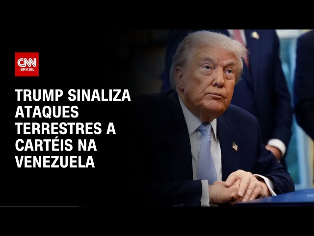 Trump sugere ataques contra cartéis da Venezuela por terra “muito em breve” | CNN NOVO DIA