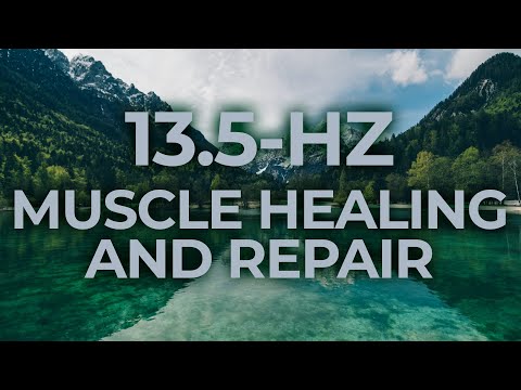 13.5-Hz Binaural Beat Music Therapy for Muscle Healing & Repair | Relaxing, Calming, Stress Relief