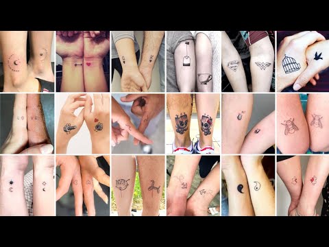 20+ Small Matching tattoos for Couples | couple tattoo ideas | small tattoos for couple 💕