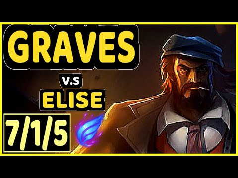 DIAMONDPROX (GRAVES) vs ELISE - 7/1/5 KDA JUNGLE CHALLENGER GAMEPLAY - EUW