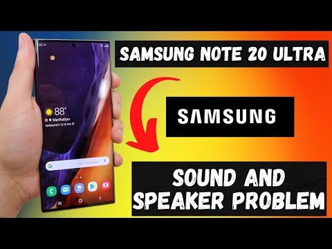 Samsung sound and speaker problem Note 20 ultra ,Plus | Speaker not working