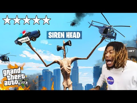 We Found SIREN HEAD In GTA 5! (SCARY GTA 5 MODS)