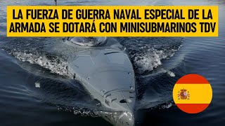 La Fuerza de Guerra Naval Especial de la Armada se dotará con minisubmarinos TDV para operaciones