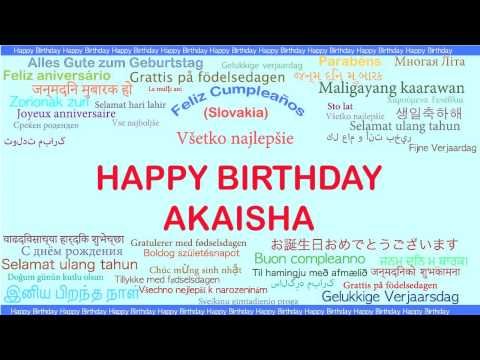 Akaisha   Languages Idiomas - Happy Birthday