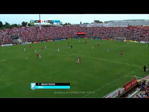 Gol de Triverio. Unión 1 - Huracán 0. Fecha 1. Primera División 2015. FPT.