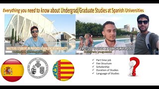 Undergraduate and Grad Studies Information in Spain | No Agent needed |  Students Jobs in Spain