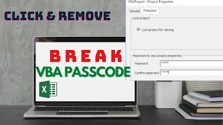 VBA Project pass code forgot | Break VBA project password | Unlock VBA lock Script