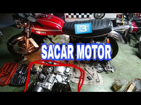 3️⃣SACAR BLOQUE MOTOR DEL CHASIS 🛠️SUZUKI GT 750 Moto TETRIS