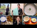 Pumpkin की सब्जी और Vegetabal रायता के साथ खाना और
