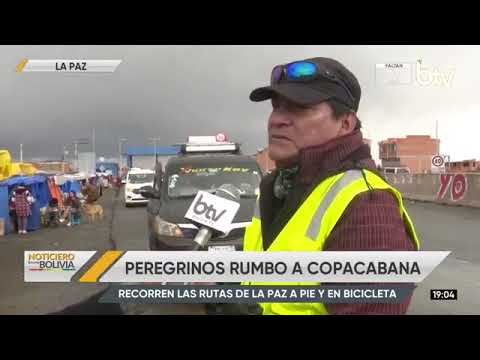 Fieles inician la peregrinación al Santuario de la Virgen de Copacabana