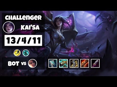 Kai'Sa 11.6 Gameplay Challenger Replay Bot Lane - S11 (13/4/11) - KOREAN