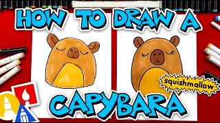 How To Draw Capybara Squishmallow