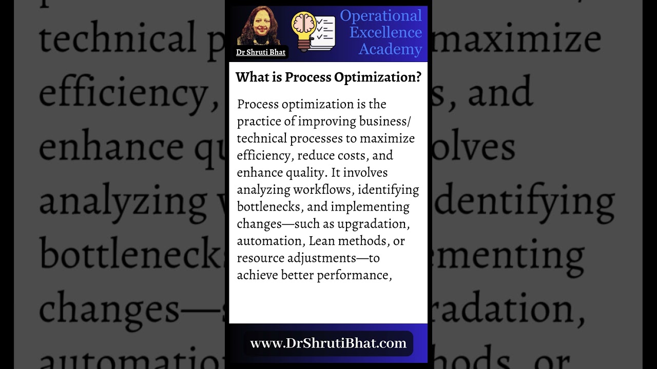 What is Process Optimization? Boost Efficiency, Cut Costs & Improve Quality