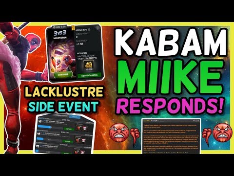 NEW Side Events Are Not For Endgame Players? - Miike Responds! | Marvel Contest of Champions
