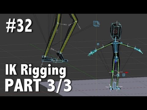 Blender 2.6 Tutorial 32 - IK Rigging Pt. 3 / 3