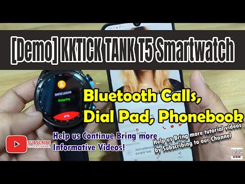 Part of a video titled [Demo] Bluetooth Call Feature of KKTICK TANK T5 Smartwatch