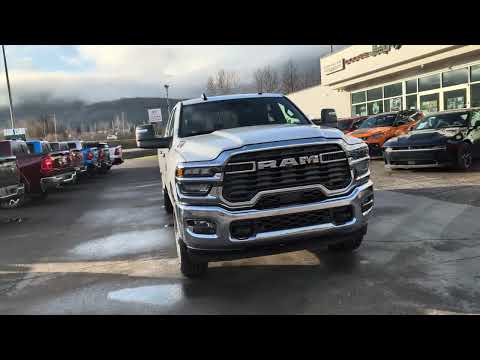2026 Ram 3500 Big Horn 4x4 Crew Cab 8' Box in White for sale at Frontier Chrysler Dodge Jeep Ram Fiat Ltd. in Smithers, BC