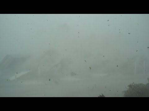 Category 5 Hurricane Michael - Mexico Beach, FL 15th Street & Steve's Lane - Full Stock Video