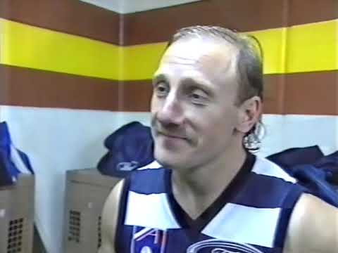 Gary Ablett interviewed after the 1995 AFL preliminary final win over Richamond