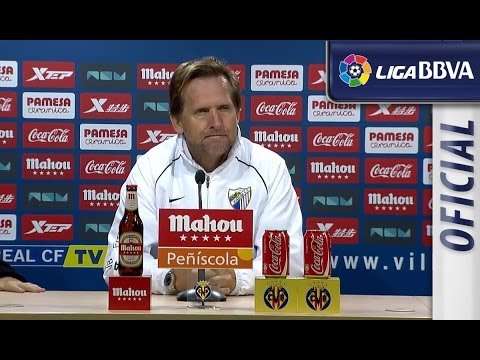 Rueda de Prensa de Schuster tras el Villarreal CF (1-1) Málaga CF - HD
