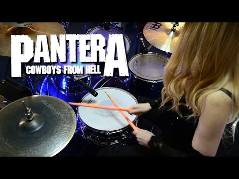 ALENA KAUFMAN - PANTERA - COWBOYS FROM HELL - DRUM COVER