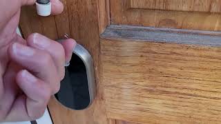 How to Open and Close a Yale Nest Google Door Lock quick easy simple instructions.