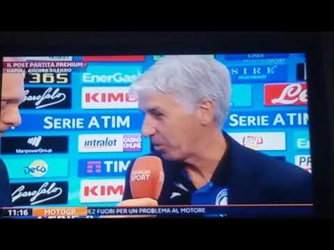 INTERVISTA GASPERINI-Ilicic dopo la sconfitta di ieri suvita al san paolo di Napoli