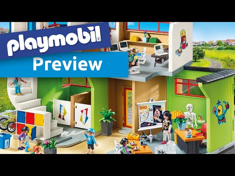Preview : Playmobil 9453 - Große Schule mit Einrichtung
