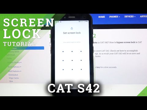 How to Add Screen Lock in Cat S42 - Set Up Locking Method