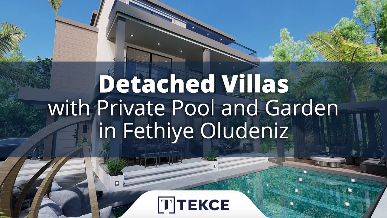 Villas de 4 Chambres avec Grand Jardin Privé à Fethiye Turquie