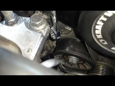 How to set belt tension / adjust tensioner on Kraftwerks supercharger for 2008 Honda civic si sedan